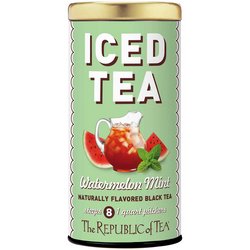 The Republic of Tea Watermelon Mint Black Iced Tea Definitely nice on a hot summer day or for a barbecue beverage!