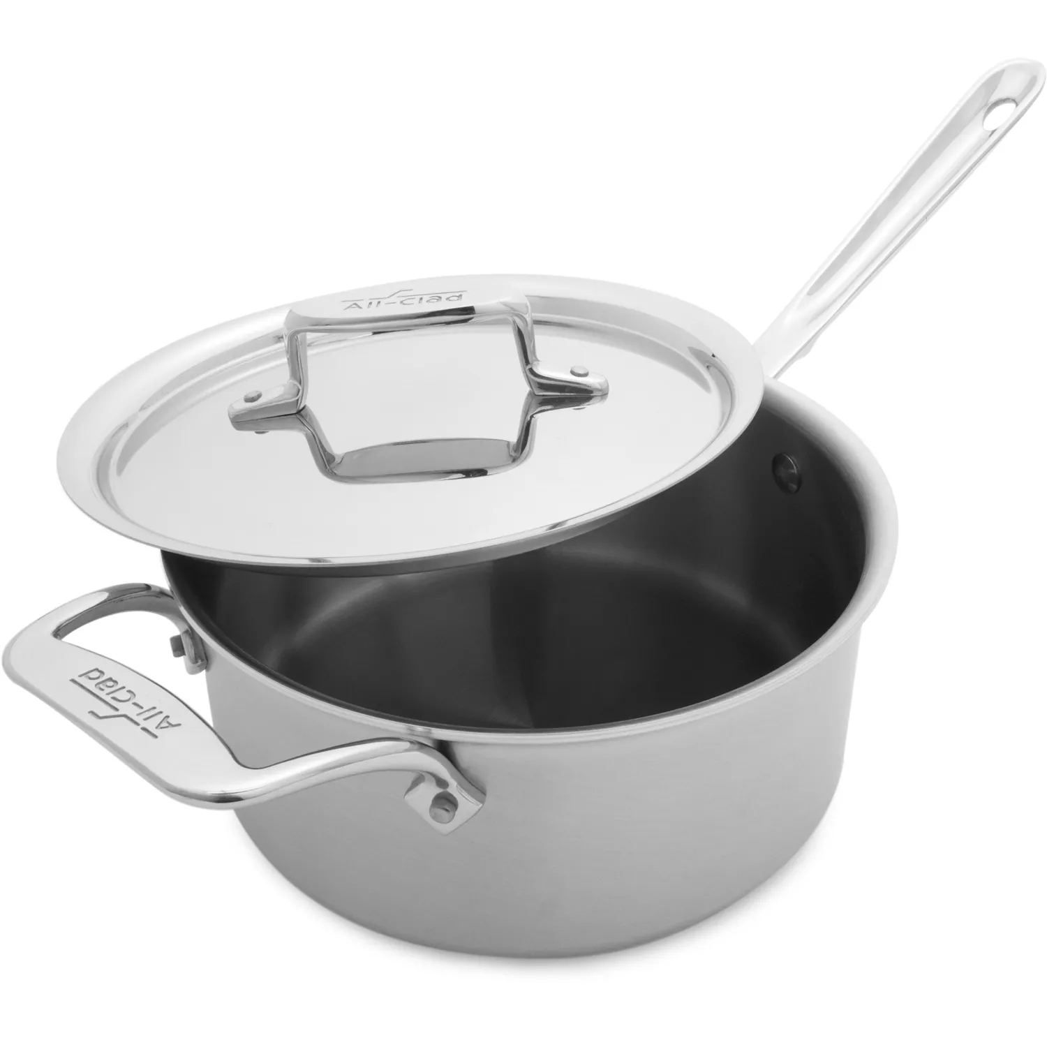 All-Clad d5 Brushed Stainless 4qt Sauce Pan & Lid 8701004136