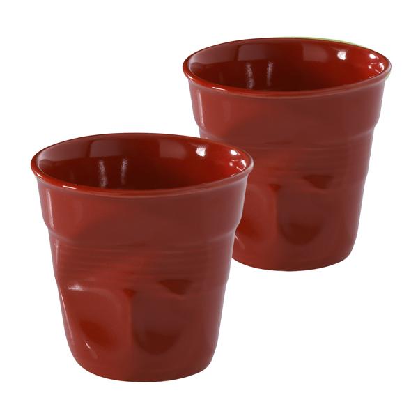 Revol Espresso Crinkle Cups, Set of 2