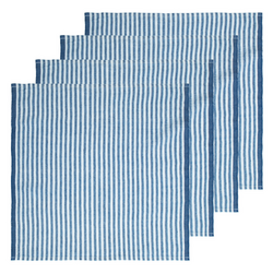 Caravan Ticking Stripe Linen Napkins, Set of 4