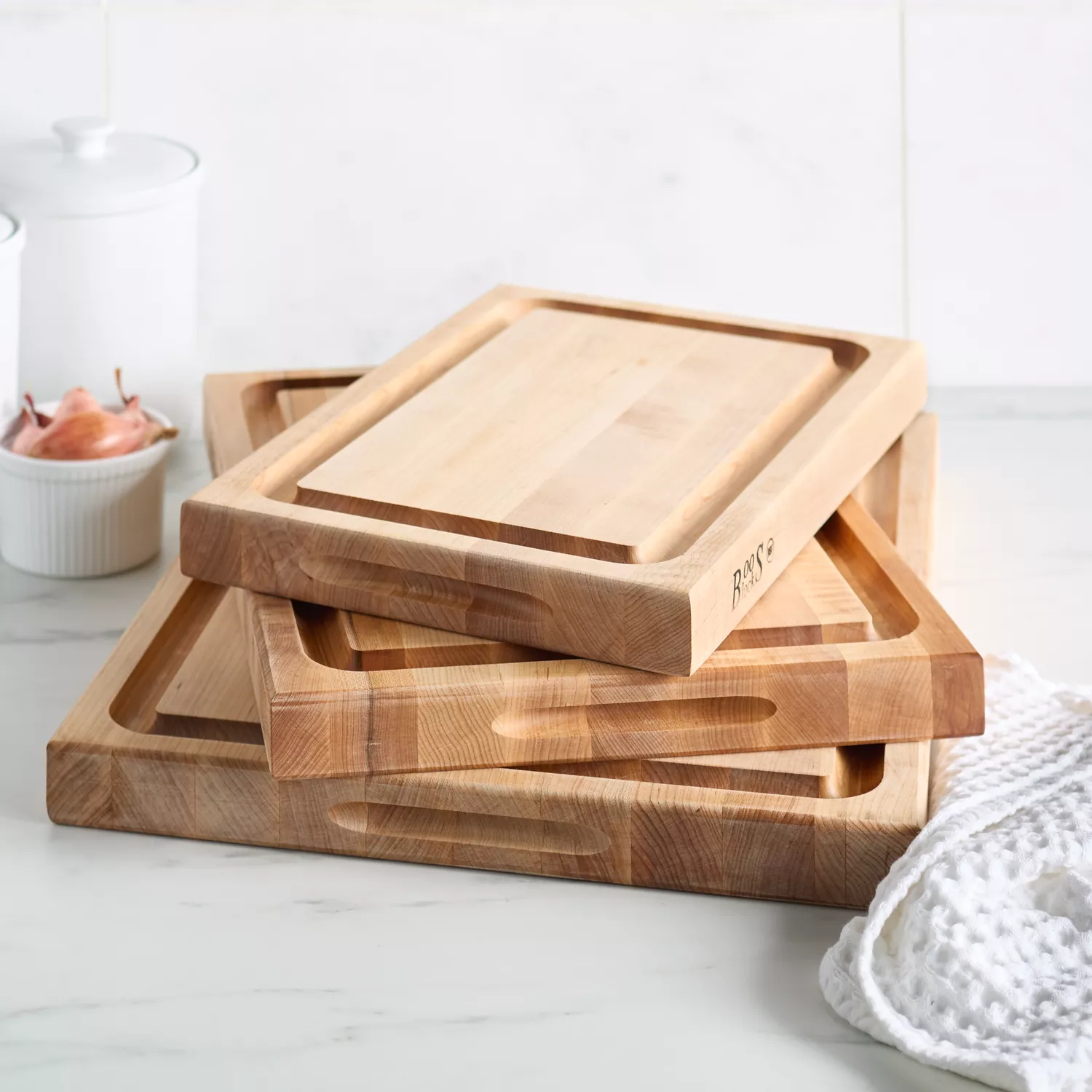 Medium Maple Wood Cutting Boards for Kitchen 12X8 - Great Butter