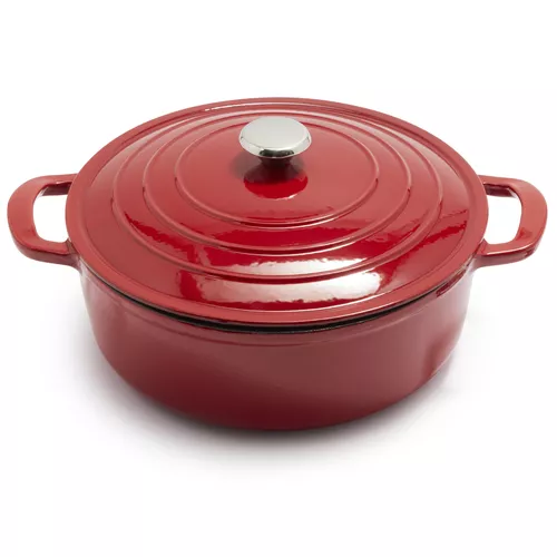 Sur La Table Enameled Cast Iron Round Wide Dutch Oven, 7 qt.