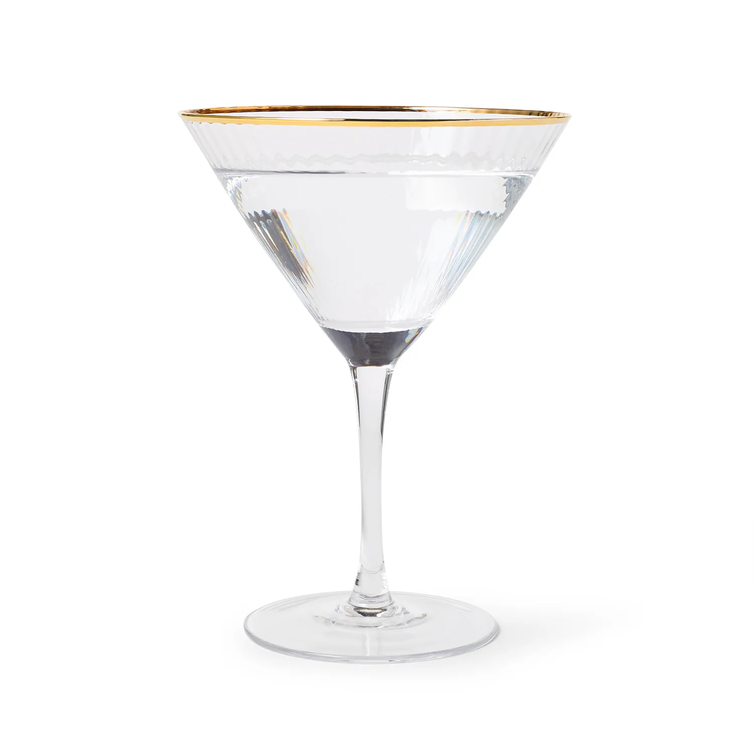 Sur La Table Gold Rim Martini Glass