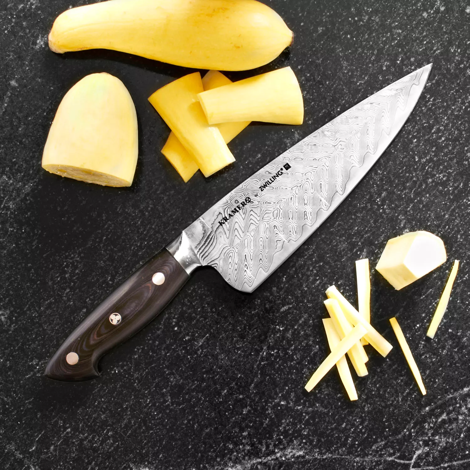 Bob Kramer Stainless Damascus Chef’s Knife by Zwilling J.A. Henckels