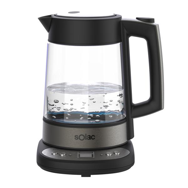 Solac Aroa Adjustable Temperature Cordless Glass Kettle