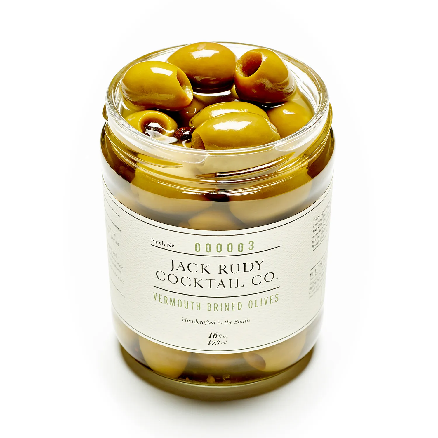Jack Rudy Cocktail Co. Vermouth Brined Olives