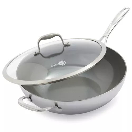 GreenPan Diamond + Evershine Wok, 12"