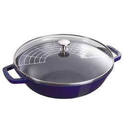 Staub Marin Perfect Pan, 4.5 qt. Quickly came to realize this pan is a great braiser, roaster, deep fryer, and fry pan