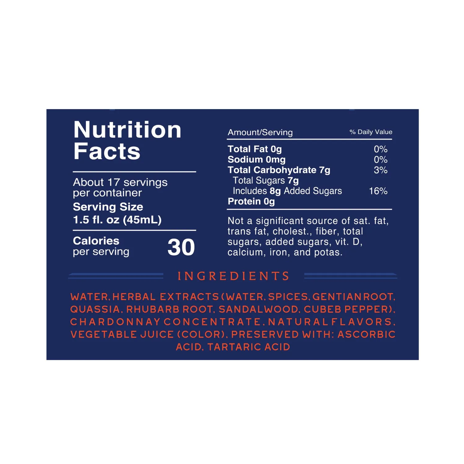 Wilderton Aperitiv Co. Bittersweet Aperitivo