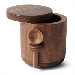 Sur La Table Black Walnut Salt Keeper Salt Keeper