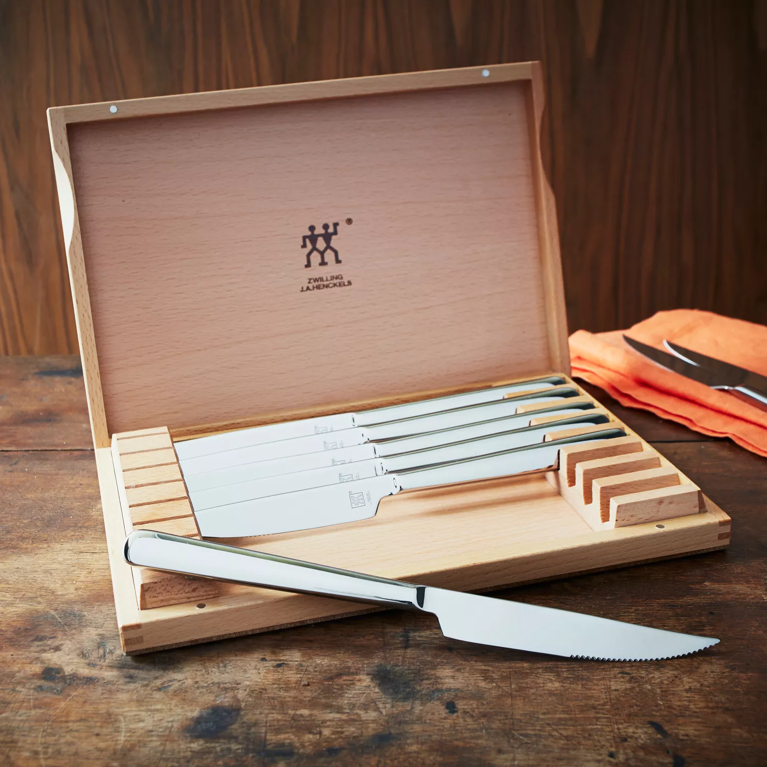 Zwilling J.A. Henckels Steak Knives with Box, Set of 8