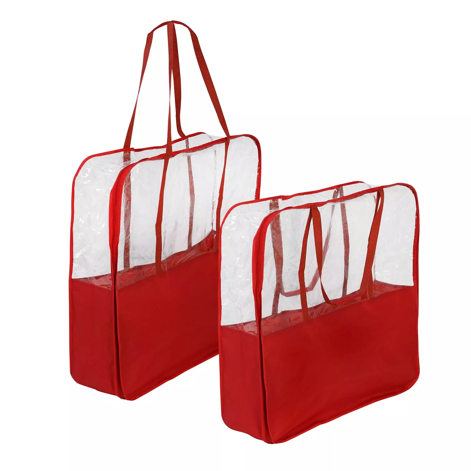 Honey Can Do Red Christmas Storage Bags, Set of 2