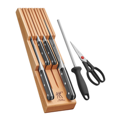 Zwilling Pro 7-Piece In-Drawer Block Set, Small Sharp and feels good in the hand