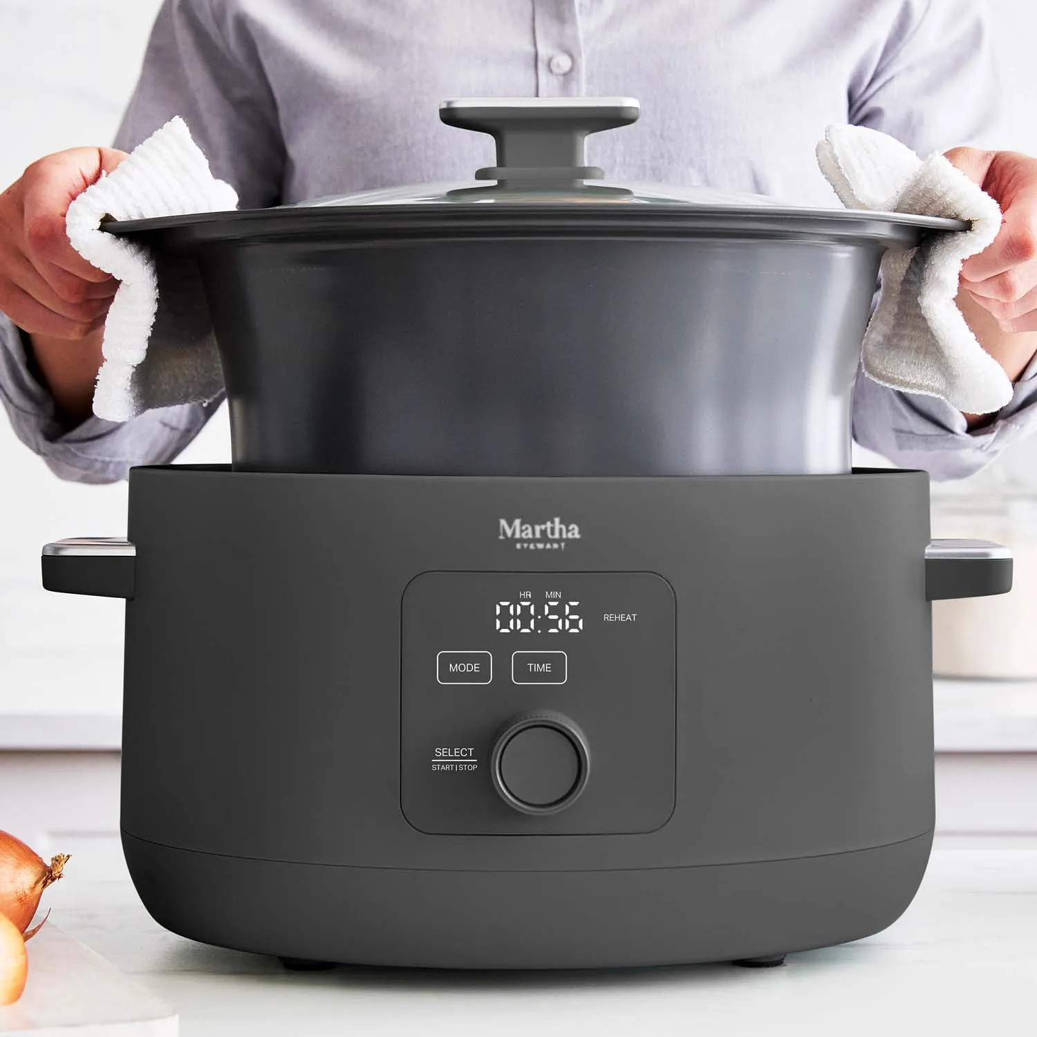 Martha Stewart by GreenPan Slow Cooker, 8qt.