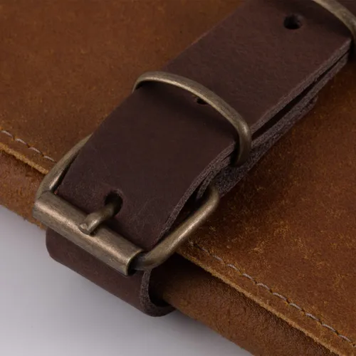 Messermeister 7-Pocket Vintage Leather Knife Roll