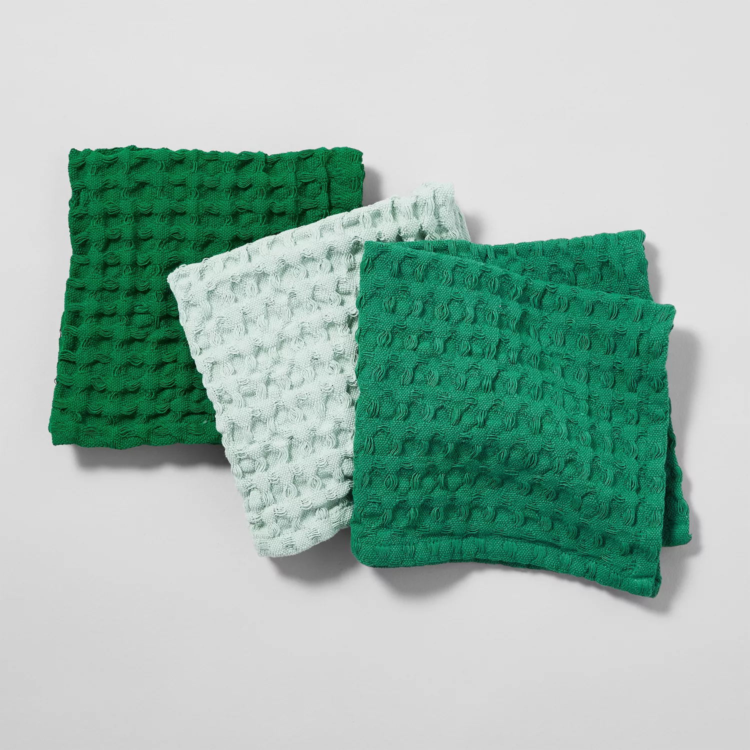 Sur La Table Washed Waffle Dishcloths, Set of 3