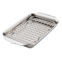  Hestan Provisions Oven Bond Eighth Sheet Pan with Grid The 1/8 sheet rack is the perfect size for baking individualized portions or use the tray for presenting small hors d