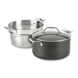 All-Clad Essentials Nonstick 7qt Stockpot with Pasta and Steamer Insert