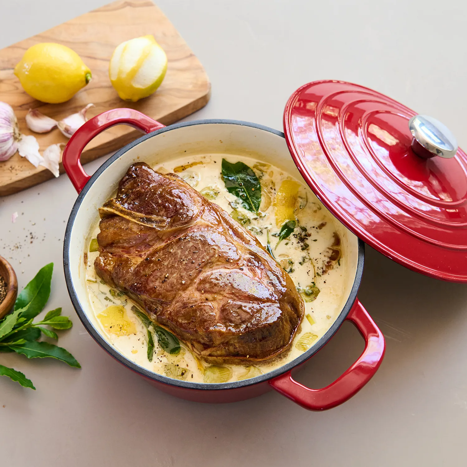 Sur La Table Enameled Cast Iron Round Dutch Oven, 5 qt.