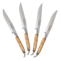 French Home Grande Connoisseur Laguiole Steak Knives, Set of 4