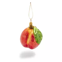 Sur La Table Peach Glass Ornament