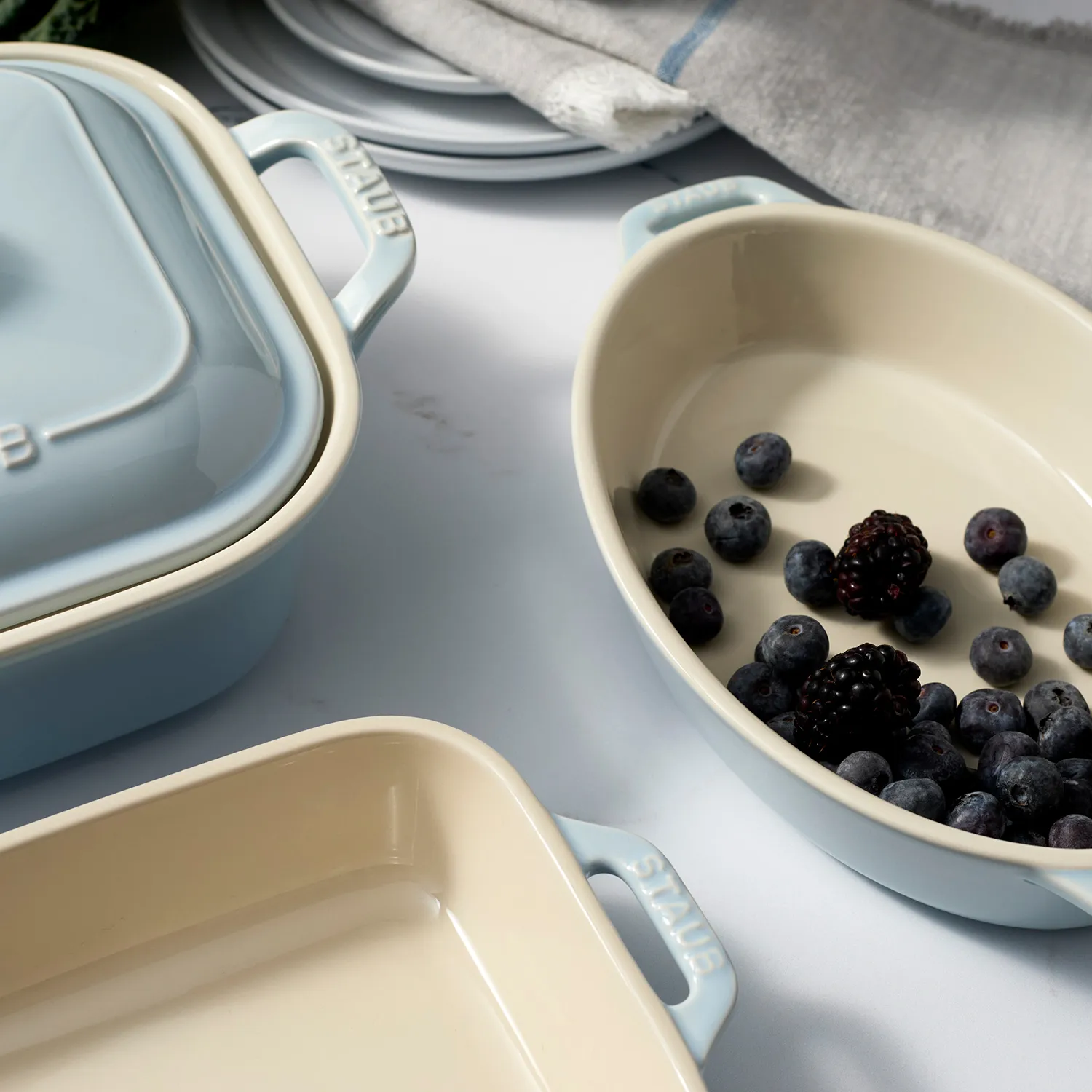 Staub Stoneware 4-Piece Baking Dish Set