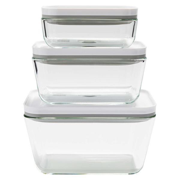 Zwilling Fresh & Save Tall Glass Vacuum Containers, Set of 3