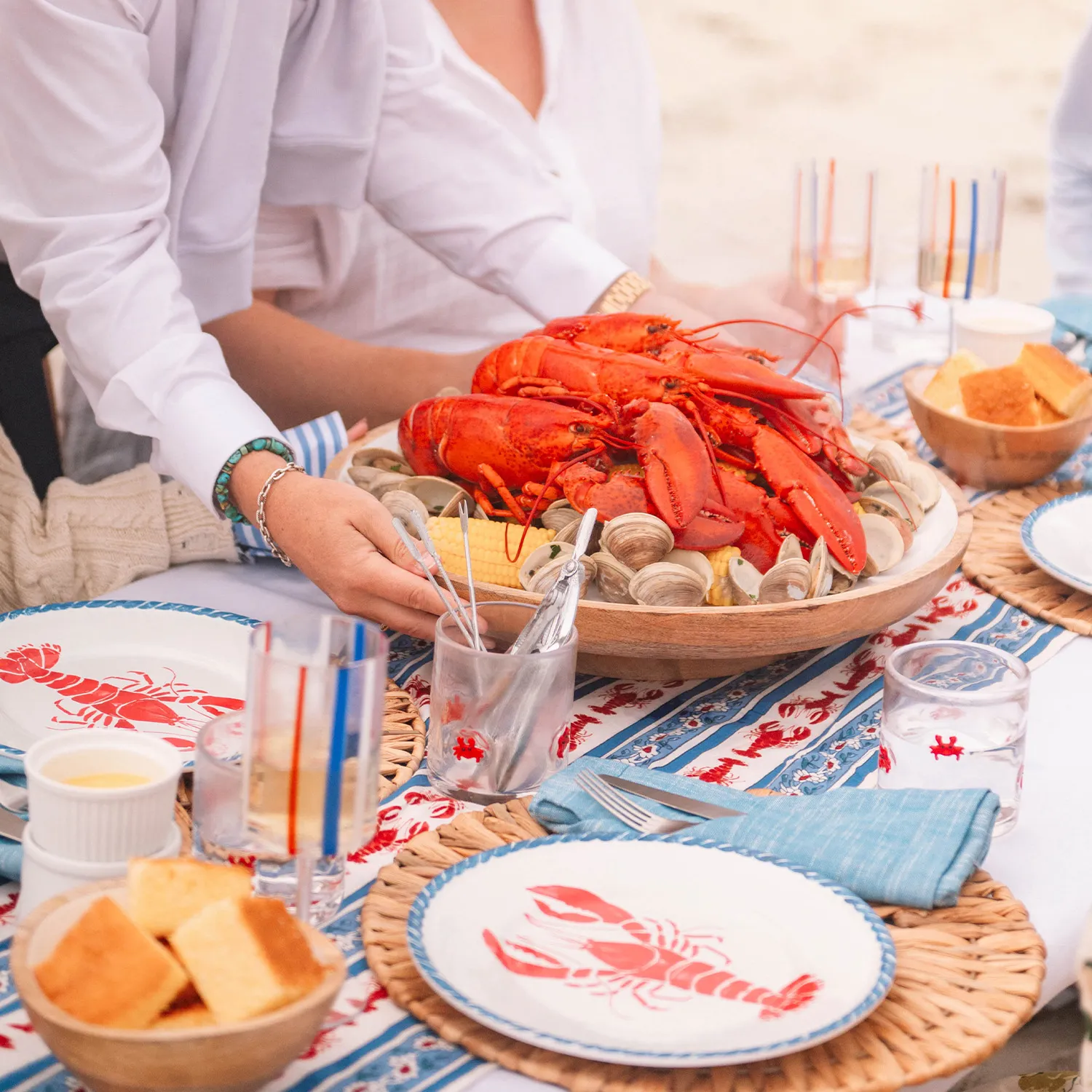 Sur La Table Lobster Melamine Dinner Plate