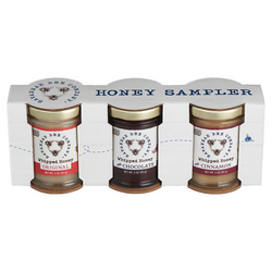 Savannah Bee Company Whipped Honey Sampler, Set of 3 The sampler set made the perfect host gift after staying at my cousins home for the weekend