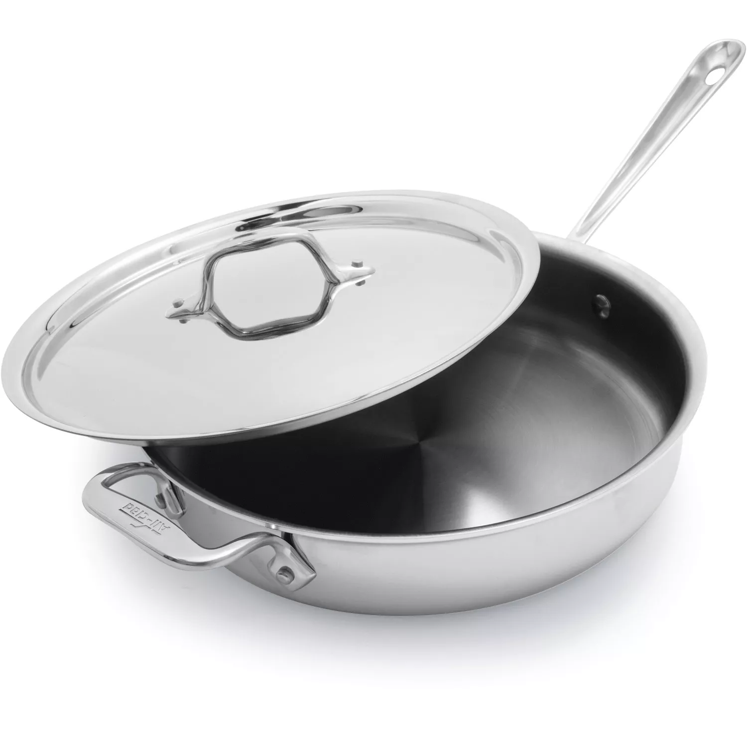 All-Clad D3 Stainless Steel Covered Sauté Pan