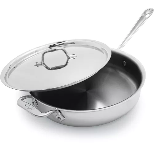 All-Clad Covered Stainless Steel Saut&#233; Pan, 3 qt.