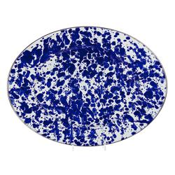Golden Rabbit Swirl Oval Platter
