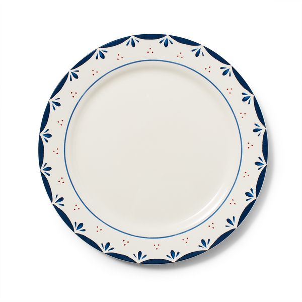 Sur La Table Bretagne Fleur-de-Lis Dinner Plate