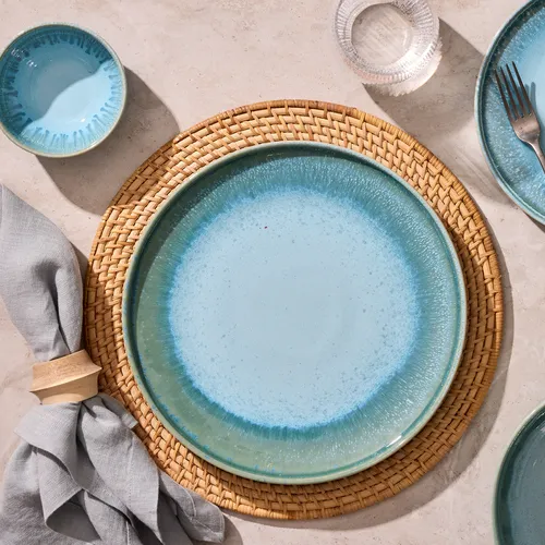 Sur La Table Lucent Reactive Glaze Salad Plate 