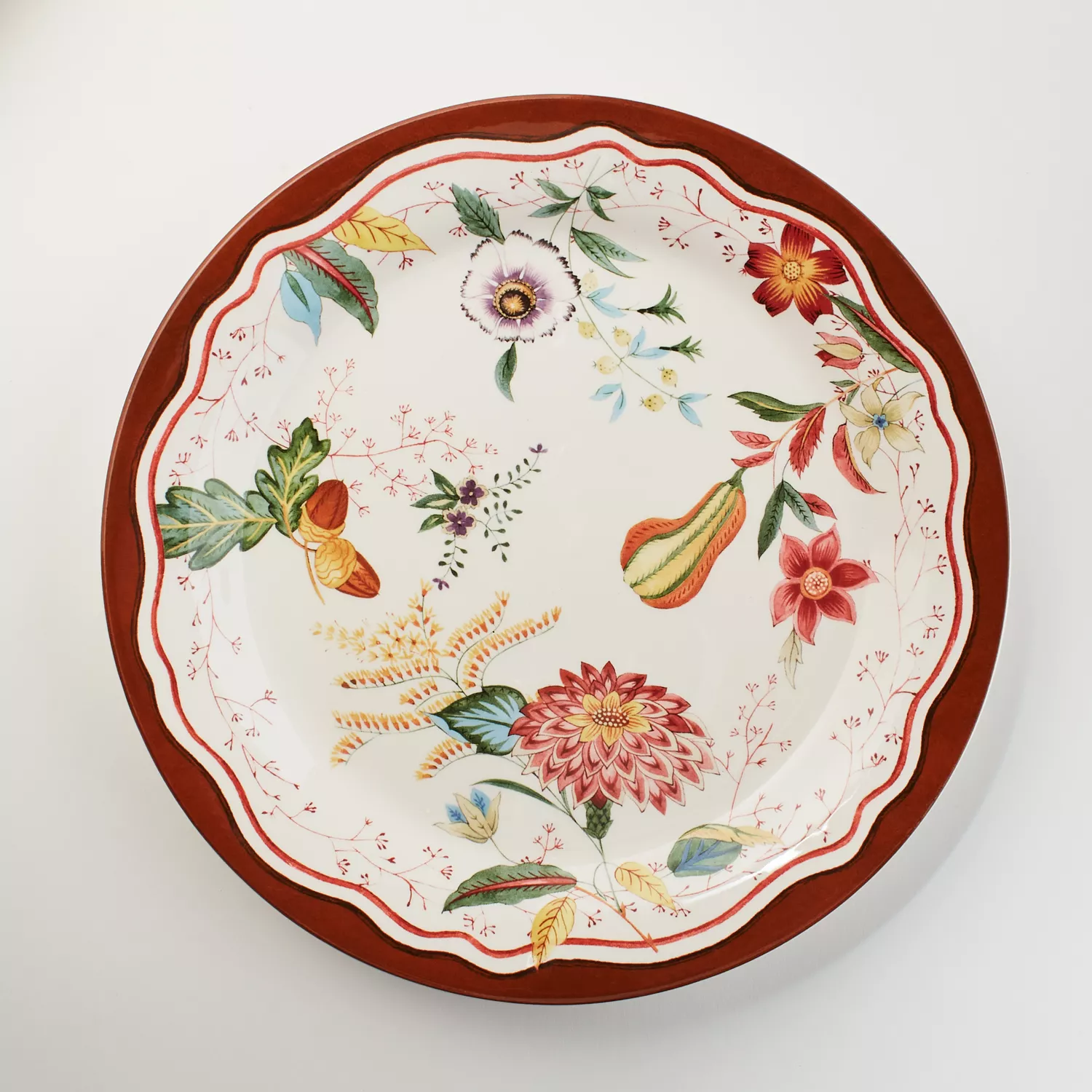 Sur La Table Fall Botanical 12-Piece Dinnerware Set