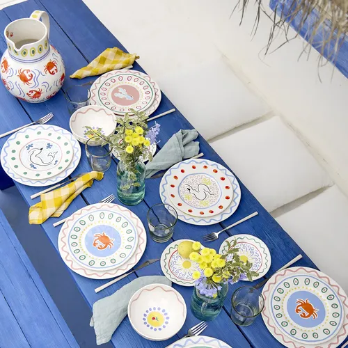 Costa Nova Summer Bliss Salad Plates, Set of 6