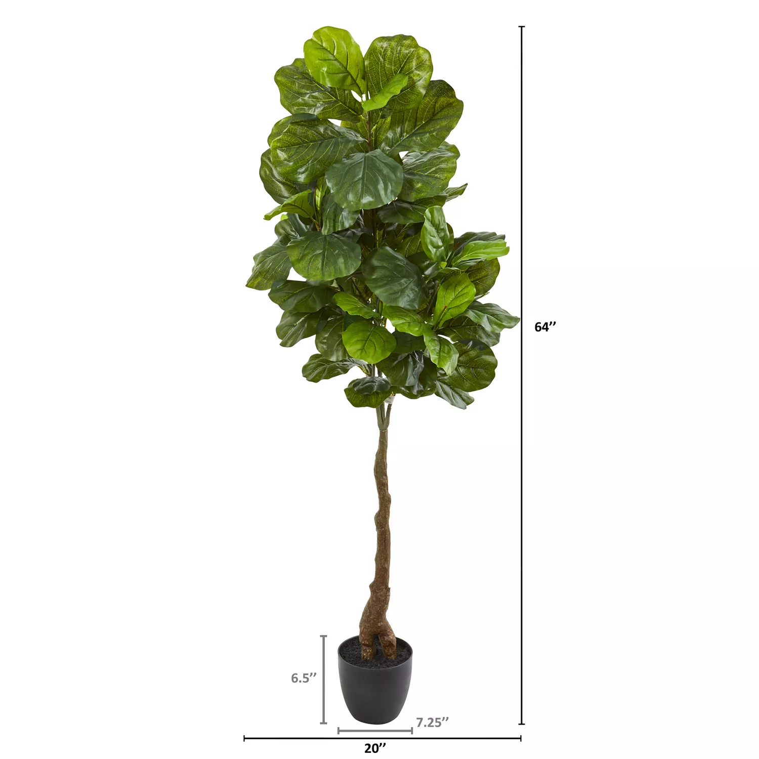 Nearly Natural Real Touch Fiddle Leaf Silk Tree 