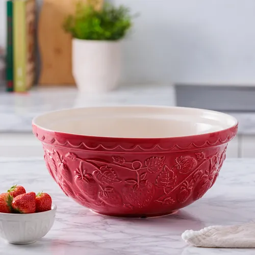 Mason Cash Strawberry Mixing Bowl, 4.25 qt.
