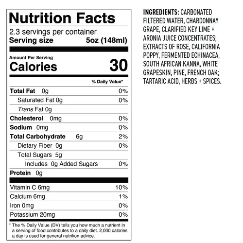 Curious Elixirs No. 9 Booze-Free Sparkling Rosé Cocktail