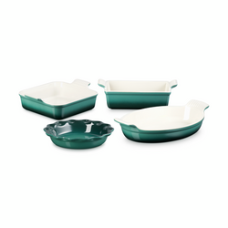 Le Creuset Stoneware 4-Piece Heritage Bakeware Set