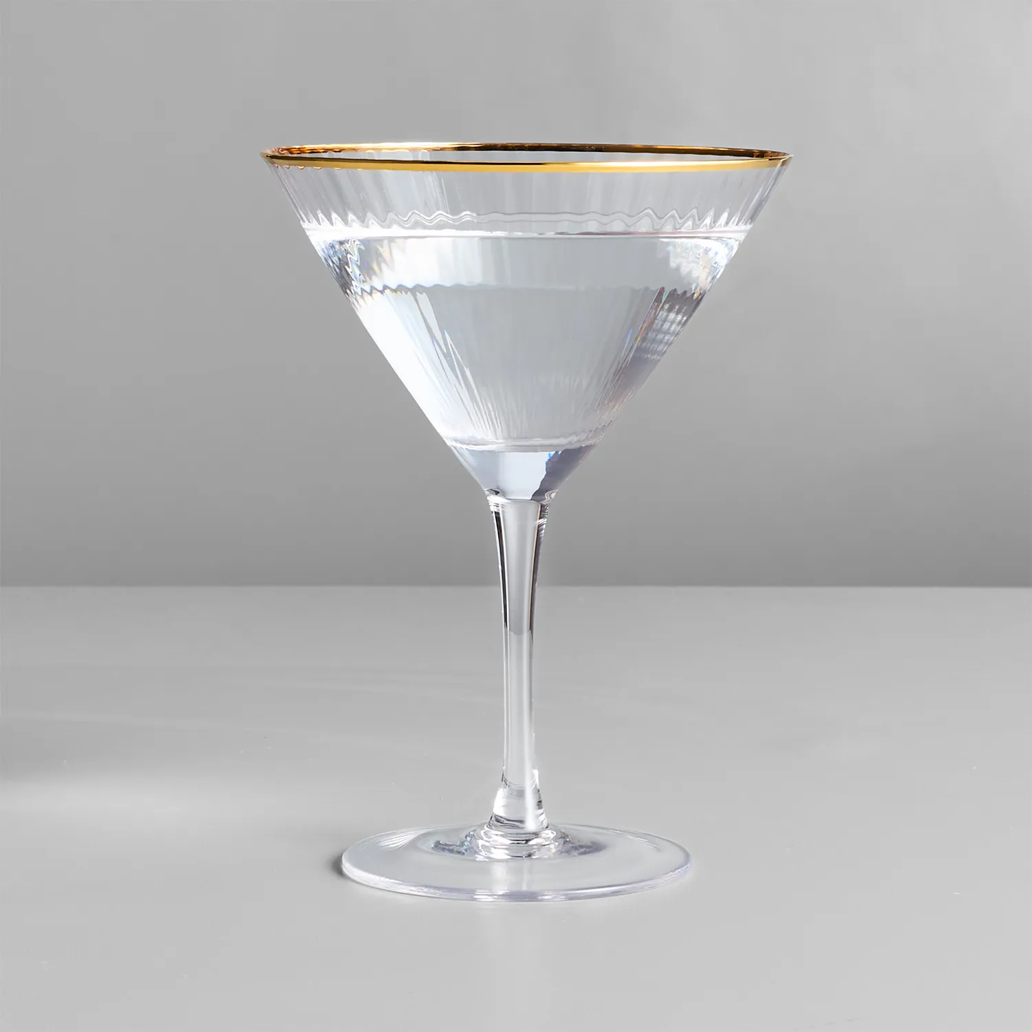 Sur La Table Gold Rim Martini Glass