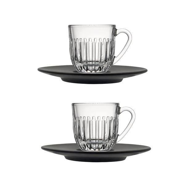 La Rochère Ouessant Espresso Cup & Saucer, Set of 2