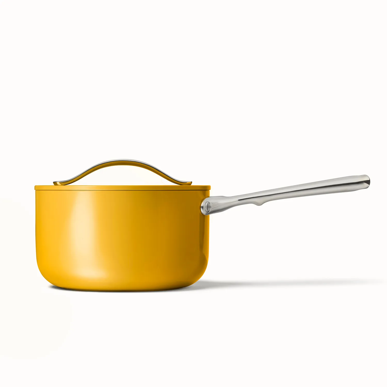 Caraway Ceramic Nonstick Saucepan with Lid, 3 qt.