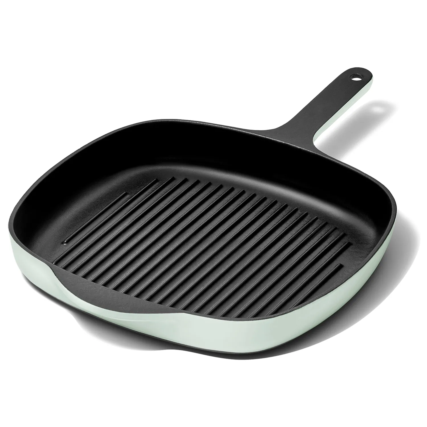 Caraway Enameled Cast Iron Square Grill Pan, 10.5"