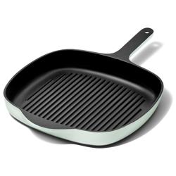 Caraway Enameled Cast Iron Square Grill Pan, 10.5"