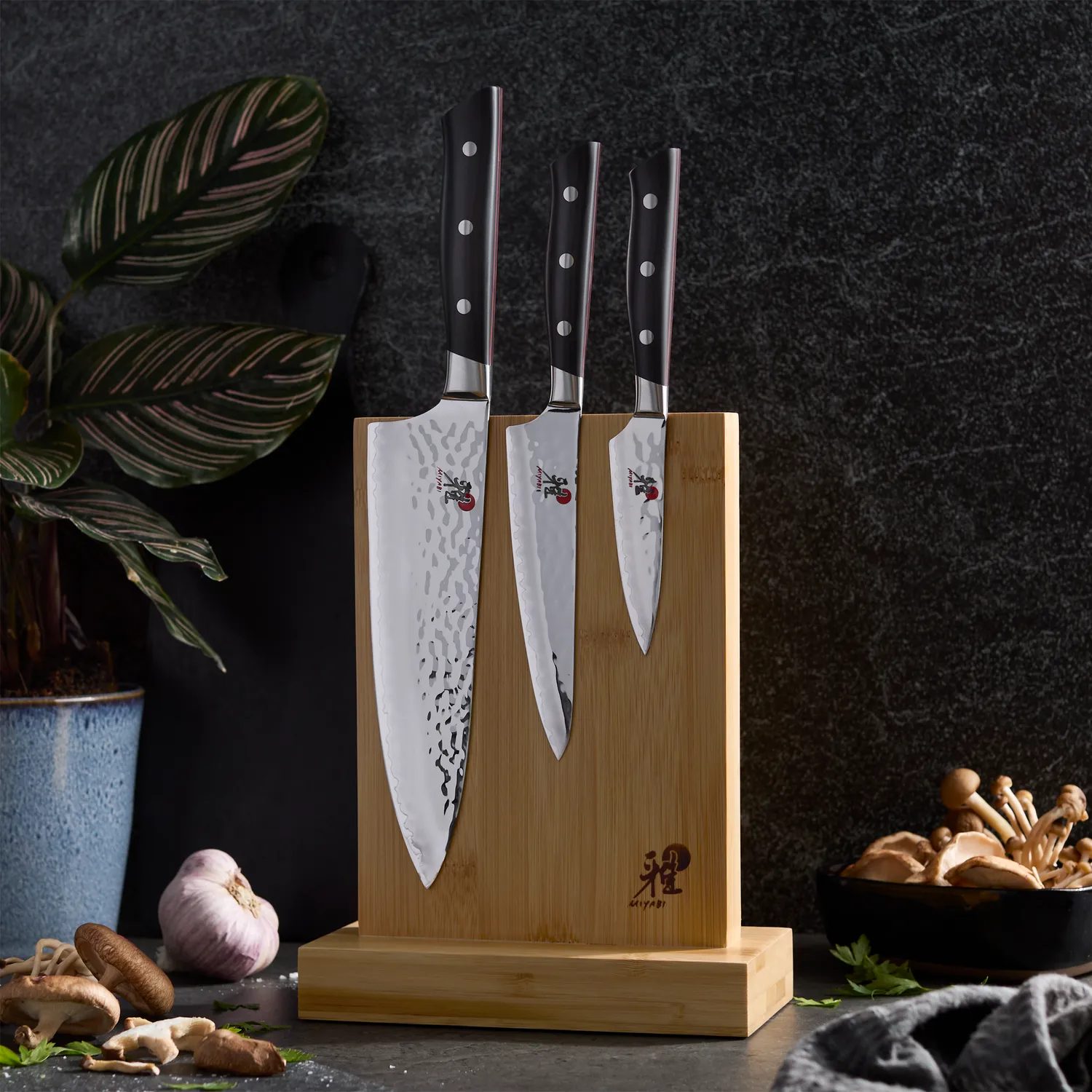 Miyabi Hisho 4-Piece Easel Knife Block Set