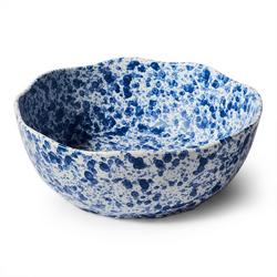 Sur La Table Blue Splatter Serving Bowl 