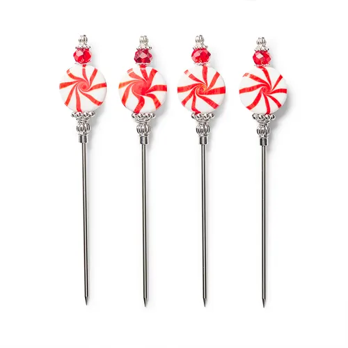 Sur La Table Peppermint Cocktail Picks, Set of 4