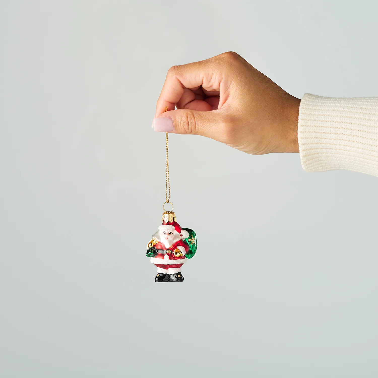 Sur La Table Holiday Glass Ornaments, Set of 3