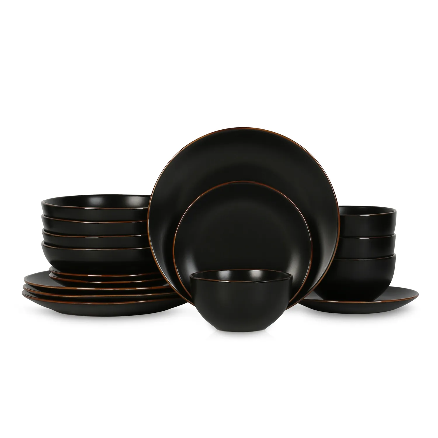 Stone Lain Brasa Stoneware 16-Piece Dinnerware Set